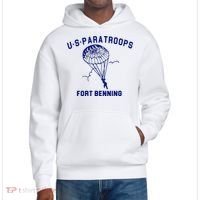 US Paratroops Paratroopers Fort Benning WW2 District V.I.T. Heavyweight Hoodie thumb 0
