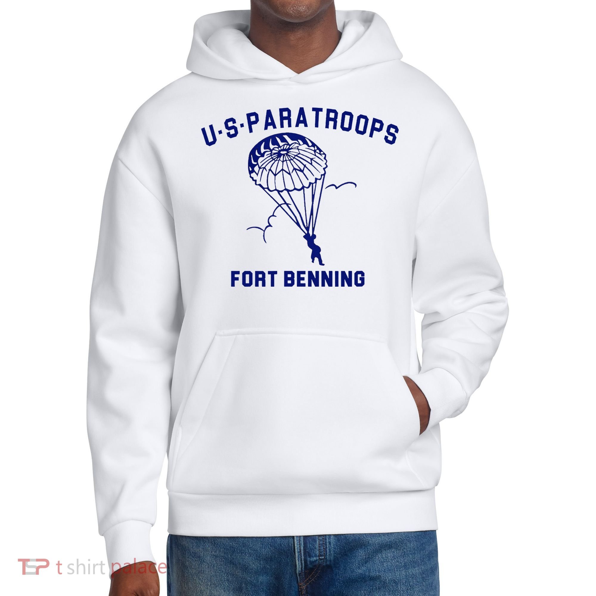 US Paratroops Paratroopers Fort Benning WW2 District V.I.T. Heavyweight Hoodie