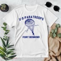 US Paratroops Paratroopers Fort Benning WW2 Premium T-Shirt thumb 2