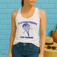 US Paratroops Paratroopers Fort Benning WW2 Women's Tank Top thumb 2
