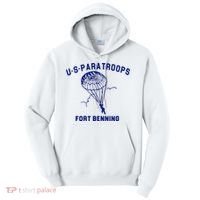 US Paratroops Paratroopers Fort Benning WW2 Tall Hoodie thumb 0