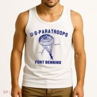 US Paratroops Paratroopers Fort Benning WW2 Tank Top thumb 3