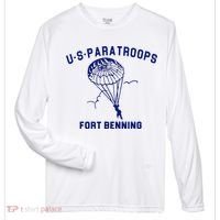 US Paratroops Paratroopers Fort Benning WW2 Zone Performance Long-Sleeve T-Shirt thumb 0