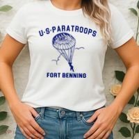 US Paratroops Paratroopers Fort Benning WW2 Women's T-Shirt thumb 2