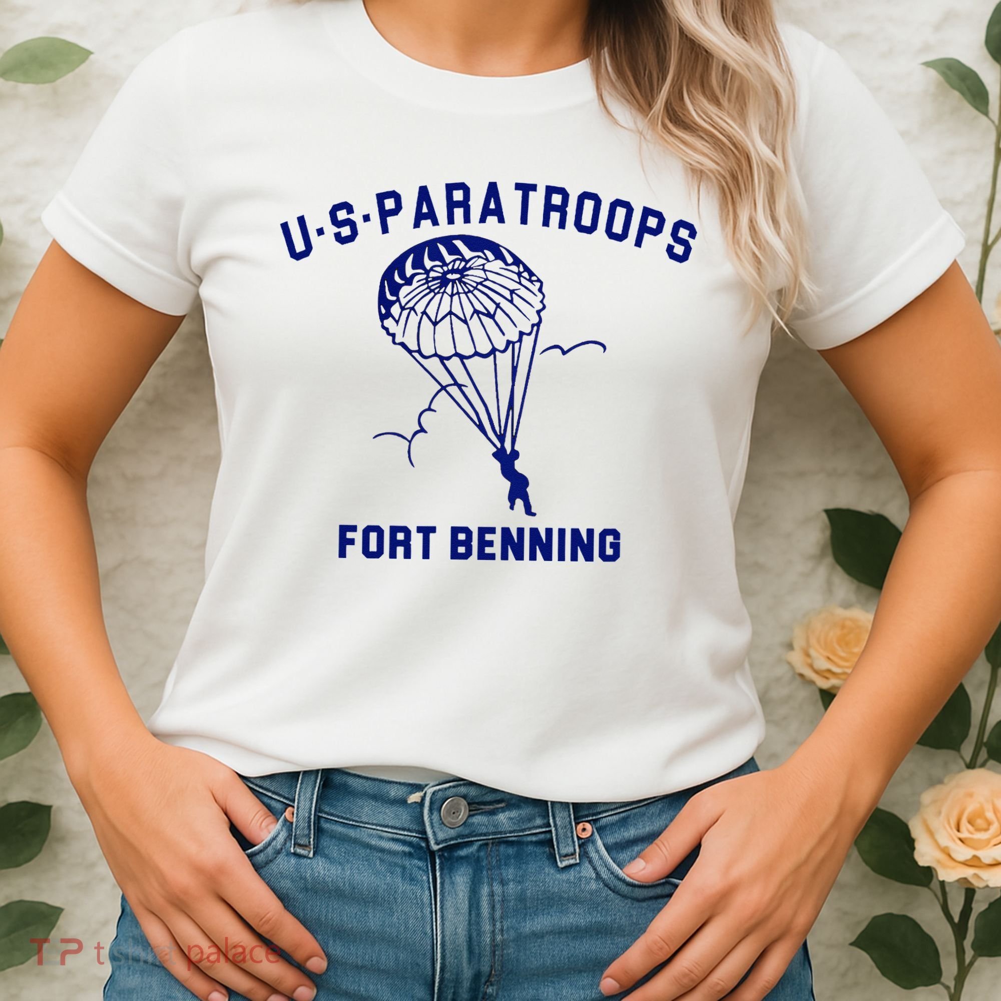US Paratroops Paratroopers Fort Benning WW2 Women's T-Shirt