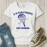 US Paratroops Paratroopers Fort Benning WW2 Women's T-Shirt thumb 3