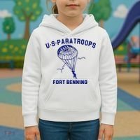 US Paratroops Paratroopers Fort Benning WW2 Kids Hoodie thumb 3