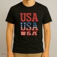 USA Patriotic Print T-Shirt thumb 3