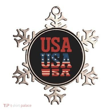 USA Patriotic Print Ornament