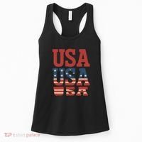 USA Patriotic Print Women's Tank Top thumb 0