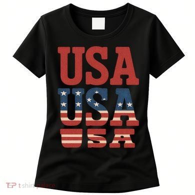 USA Patriotic Print Women's T-Shirt
