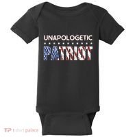 Unapologetic Patriot Patriotic American Conservative Baby Bodysuit thumb 0