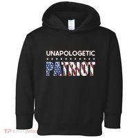 Unapologetic Patriot Patriotic American Conservative Toddler Hoodie thumb 0