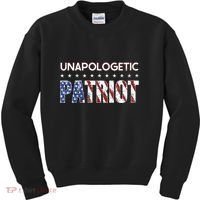 Unapologetic Patriot Patriotic American Conservative Kids Sweatshirt thumb 0