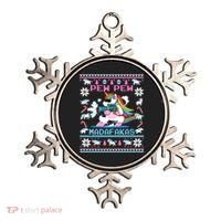 Unicorn Pew Pew Madafakas Ugly Christmas Sweater Ornament thumb 0