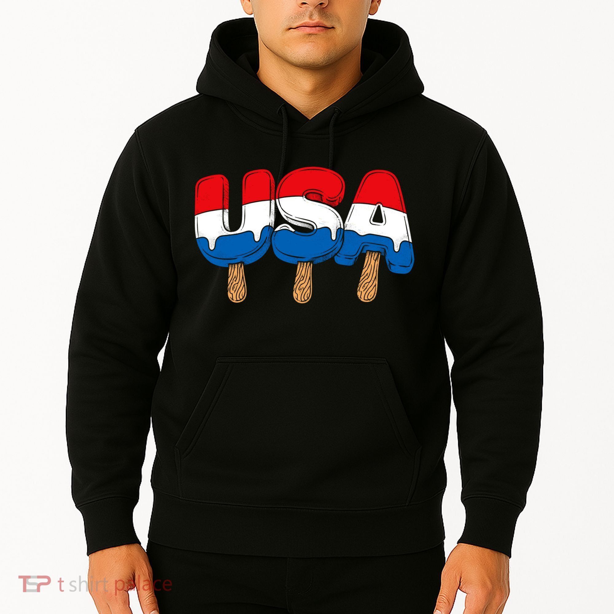 USA Popsicle Summer Celebrations Beach Party Hoodie