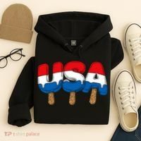 USA Popsicle Summer Celebrations Beach Party Hoodie thumb 4