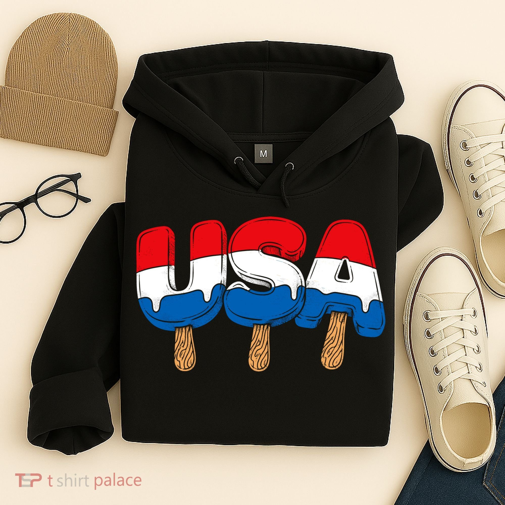 USA Popsicle Summer Celebrations Beach Party Hoodie