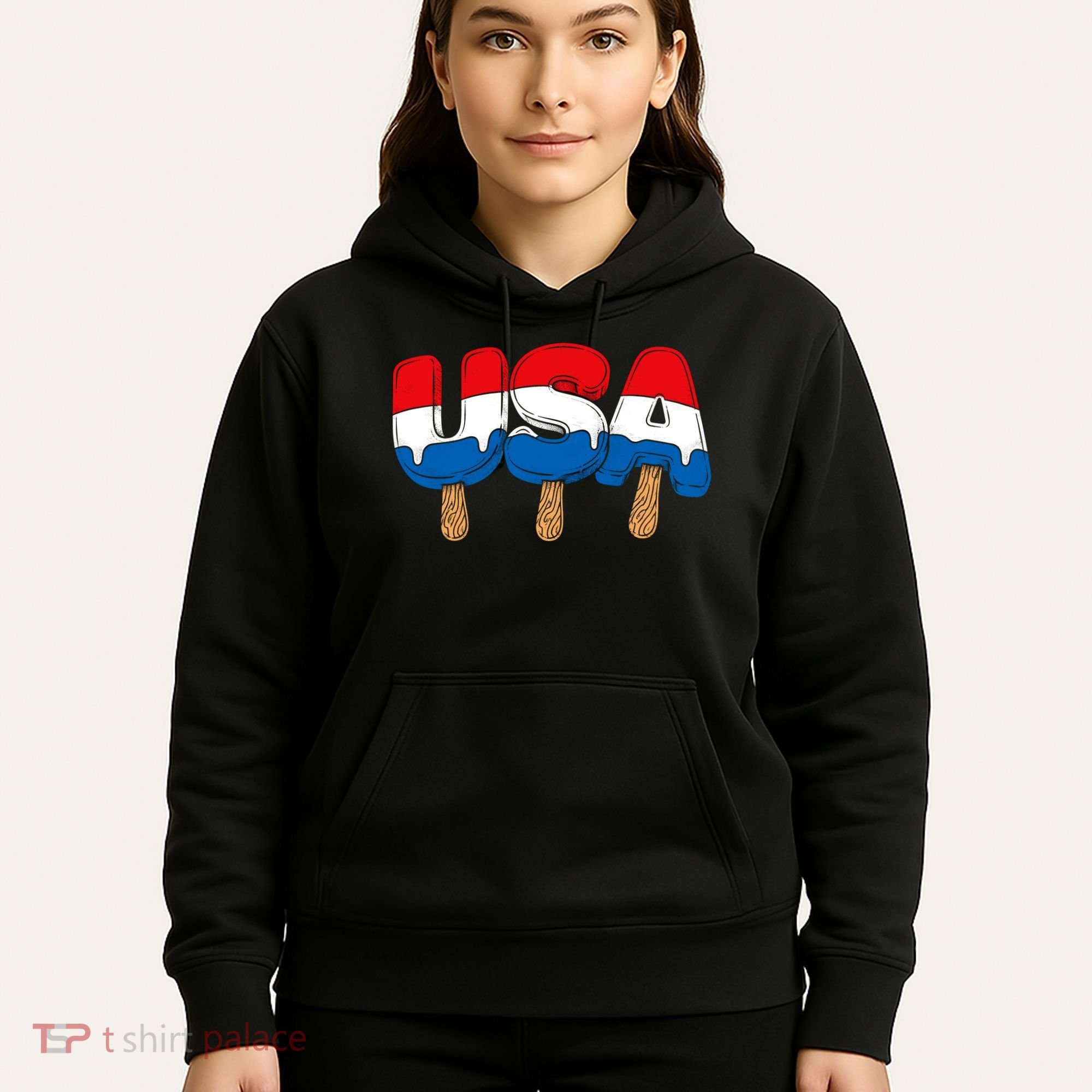 USA Popsicle Summer Celebrations Beach Party Hoodie