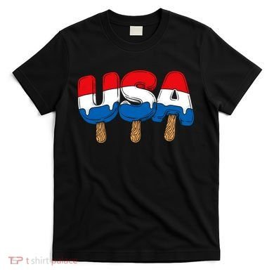 USA Popsicle Summer Celebrations Beach Party T-Shirt