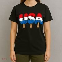 USA Popsicle Summer Celebrations Beach Party T-Shirt thumb 4