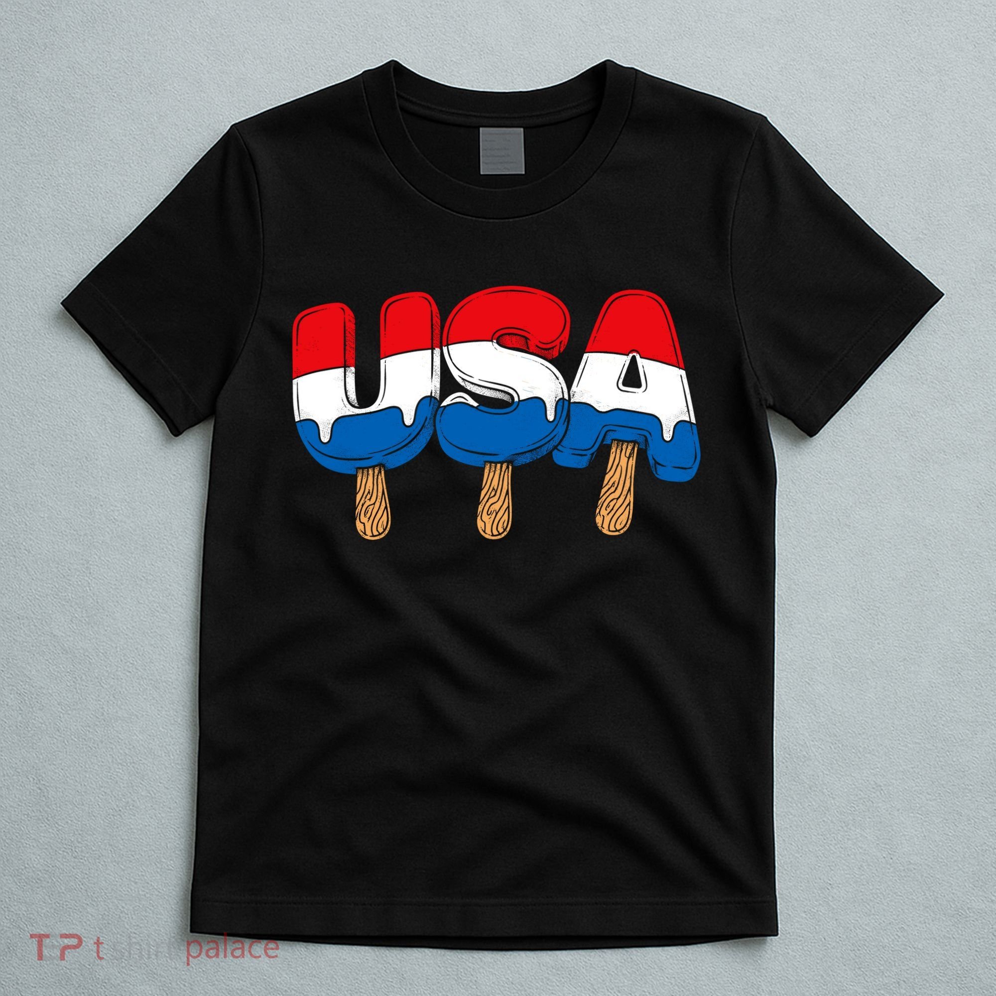 USA Popsicle Summer Celebrations Beach Party T-Shirt