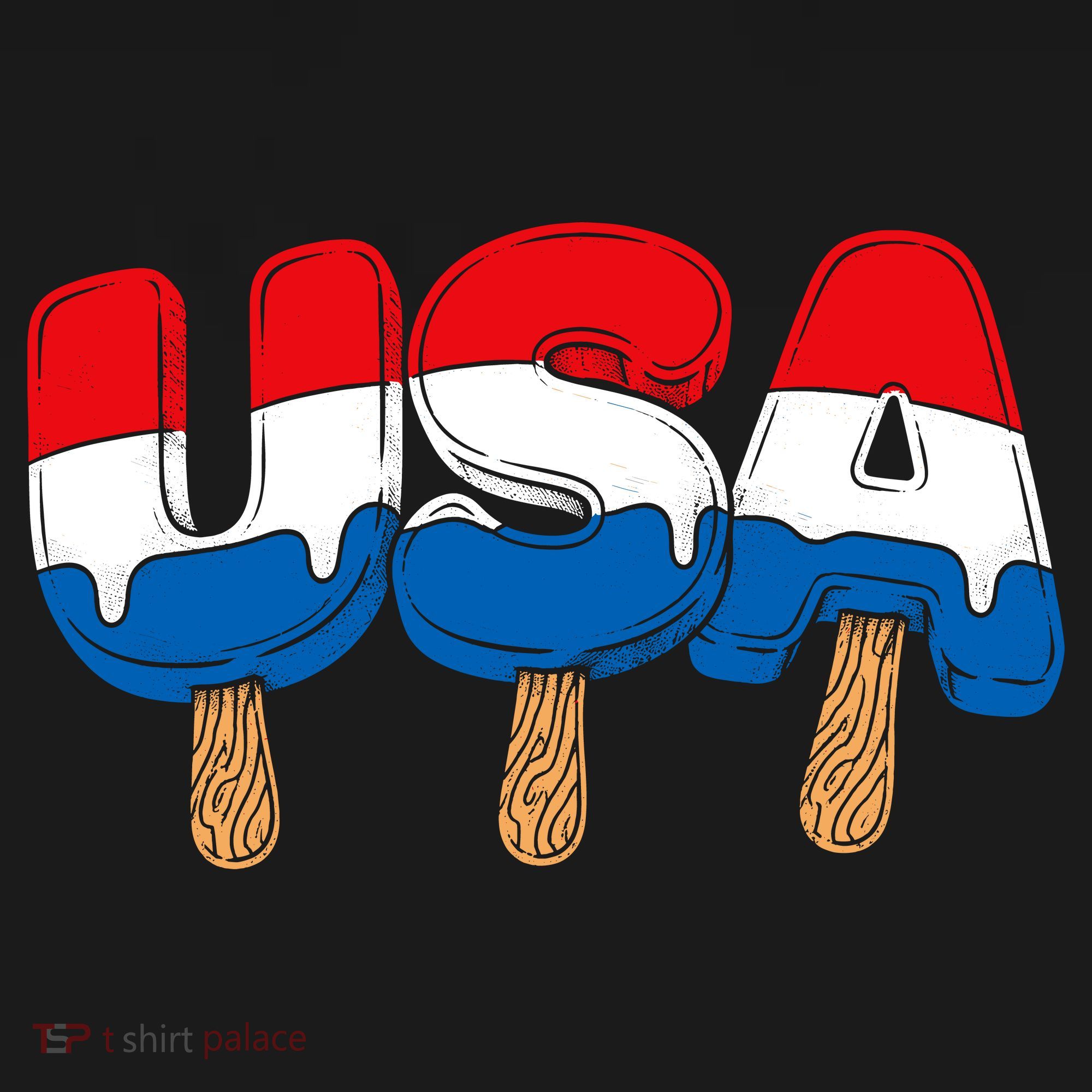 USA Popsicle Summer Celebrations Beach Party Pajama Set