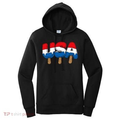 USA Popsicle Summer Celebrations Beach Party Women's Hoodie