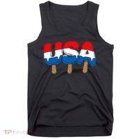 USA Popsicle Summer Celebrations Beach Party Tank Top thumb 0