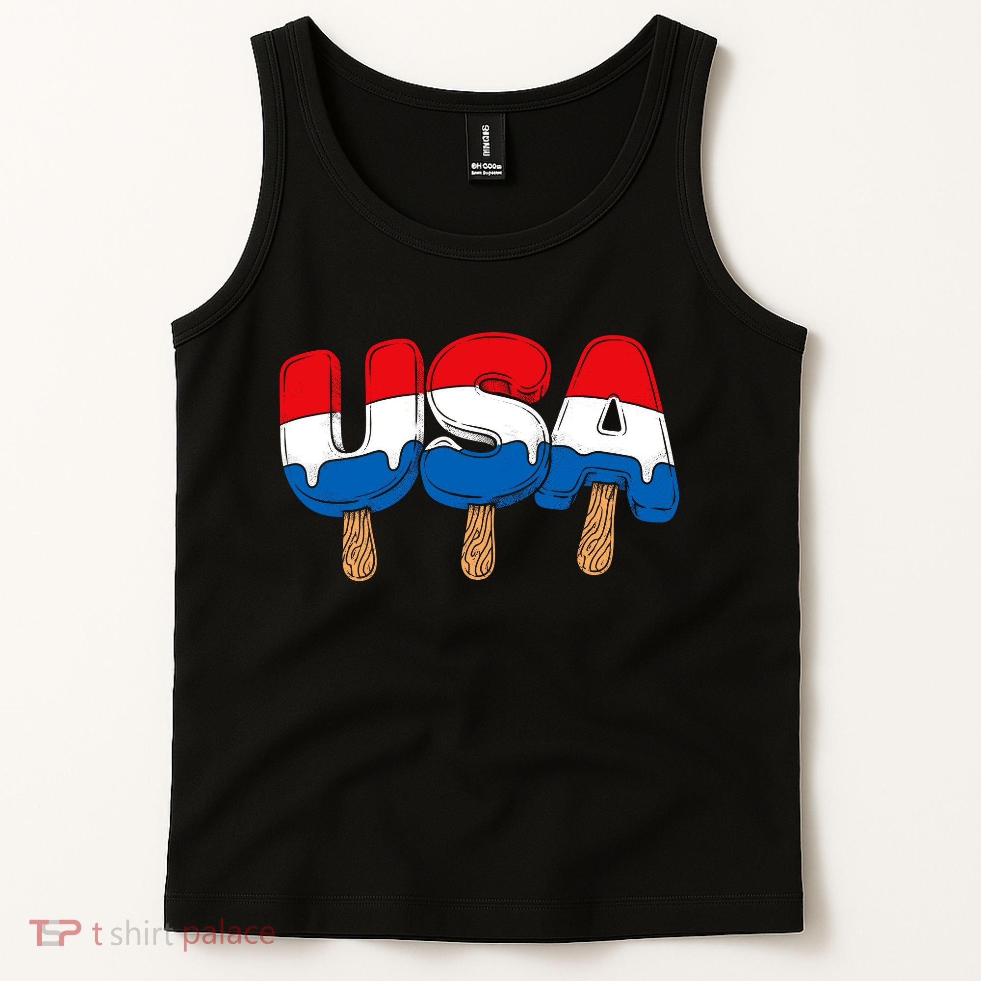 USA Popsicle Summer Celebrations Beach Party Tank Top