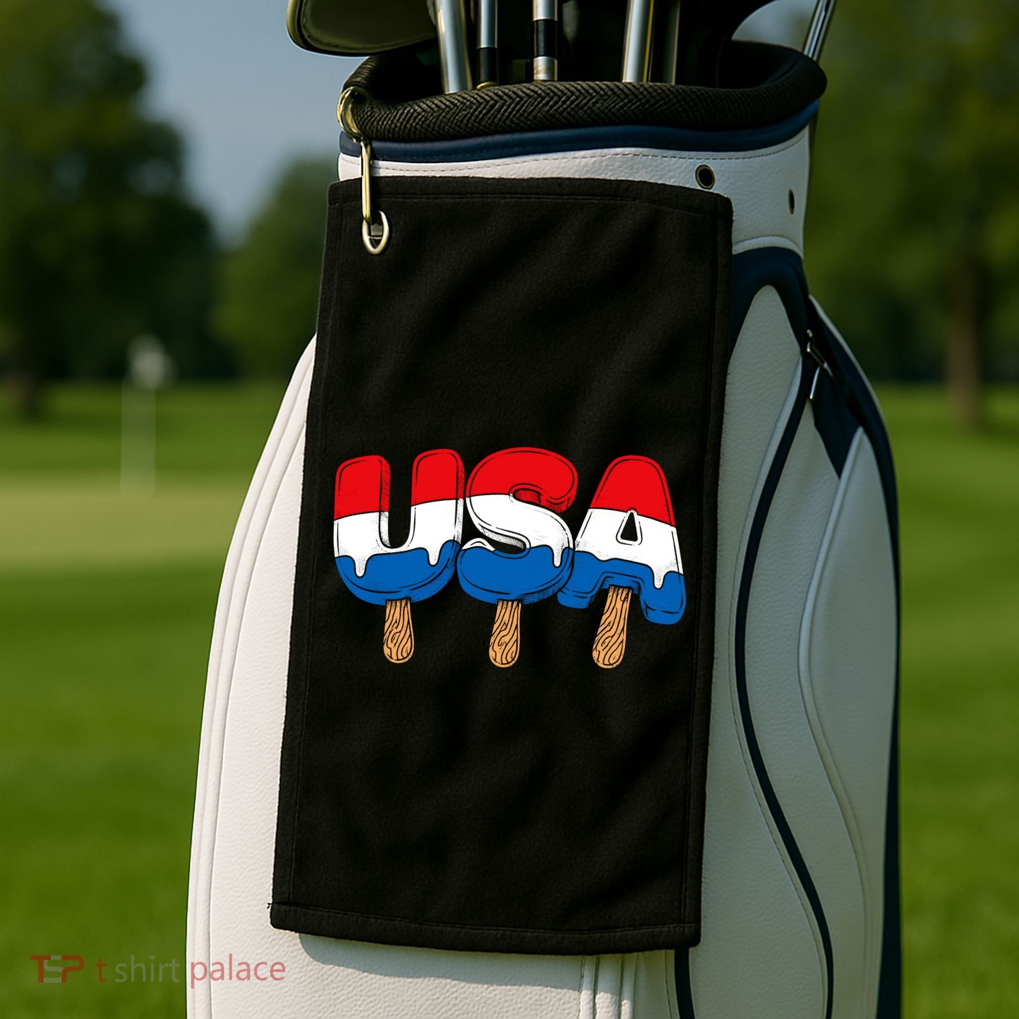 USA Popsicle Summer Celebrations Beach Party Golf Towel