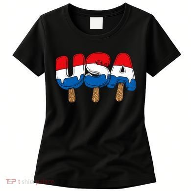 USA Popsicle Summer Celebrations Beach Party Women's T-Shirt