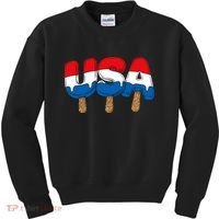 USA Popsicle Summer Celebrations Beach Party Kids Sweatshirt thumb 0