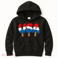 USA Popsicle Summer Celebrations Beach Party Kids Hoodie thumb 0