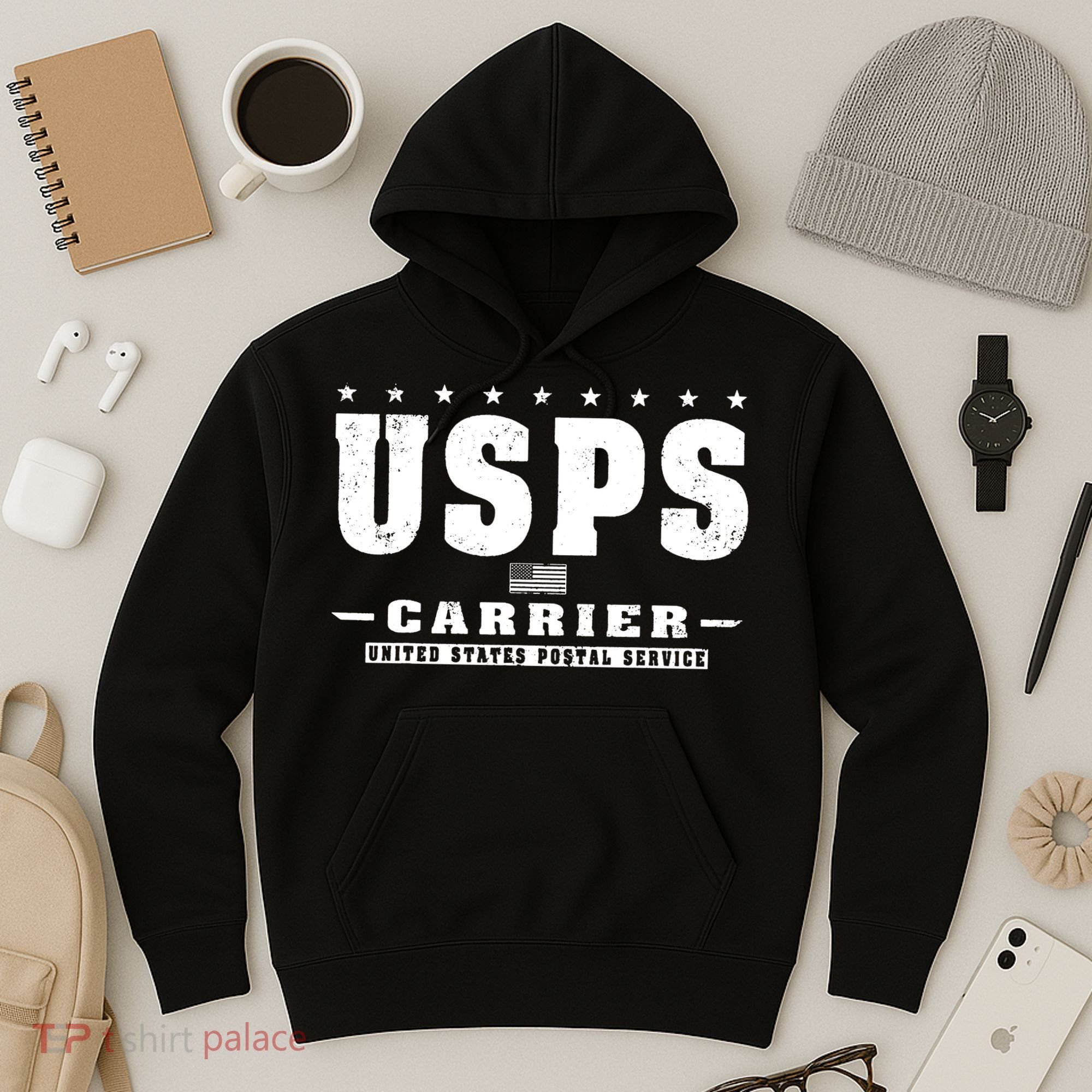 Us Postal Service Carrier Distressed Hoodie