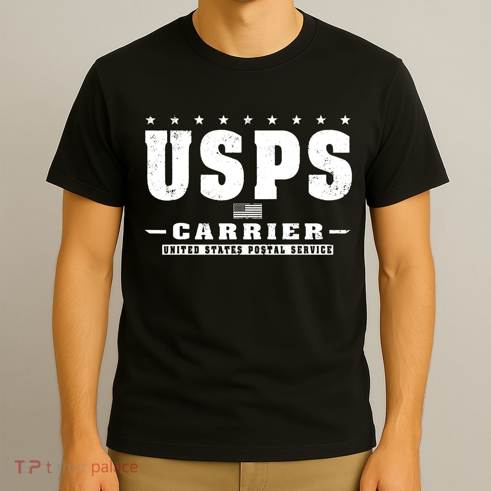 Us Postal Service Carrier Distressed T-Shirt