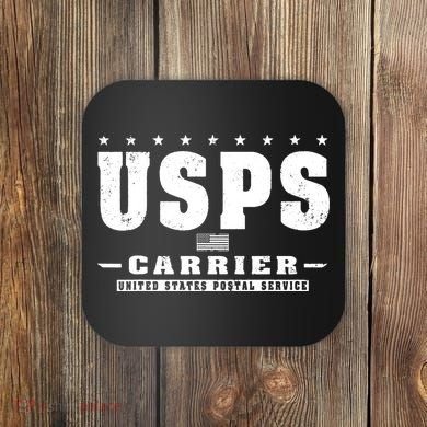 Us Postal Service Carrier Distressed Coaster