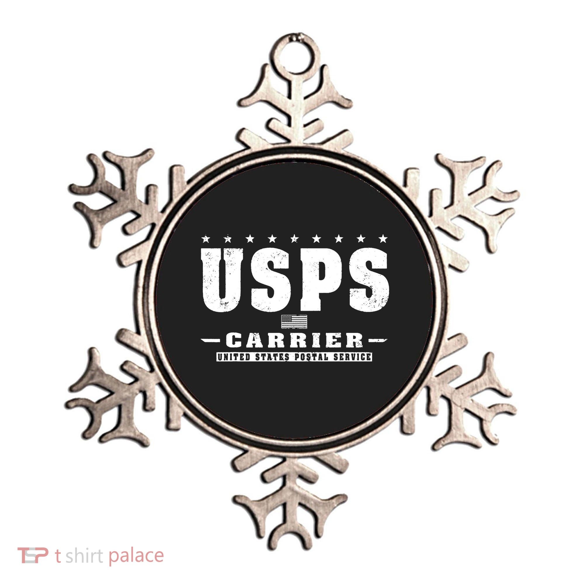 Us Postal Service Carrier Distressed Ornament