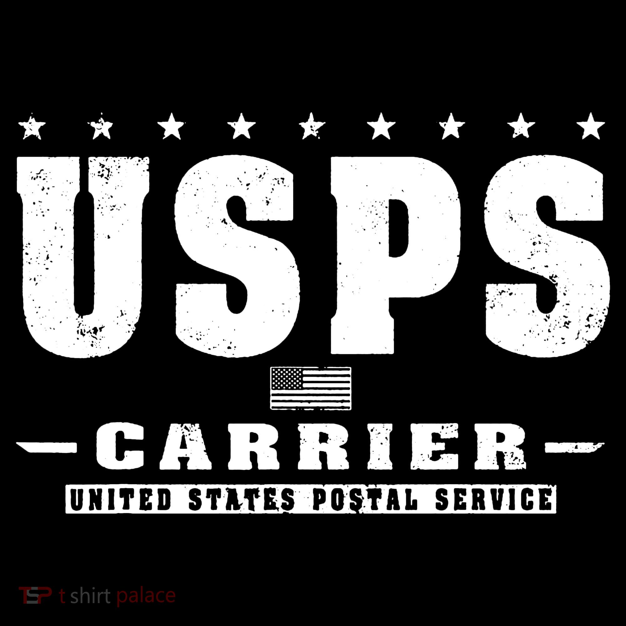 Us Postal Service Carrier Distressed Ornament