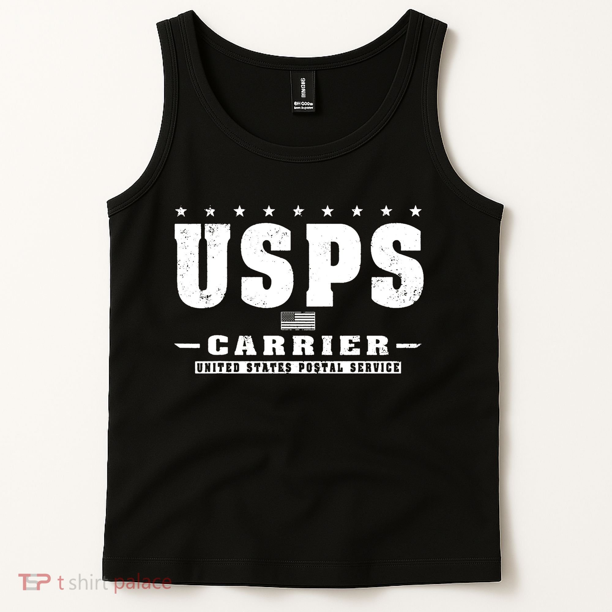 Us Postal Service Carrier Distressed Tank Top