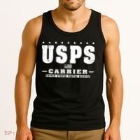 Us Postal Service Carrier Distressed Tank Top thumb 3