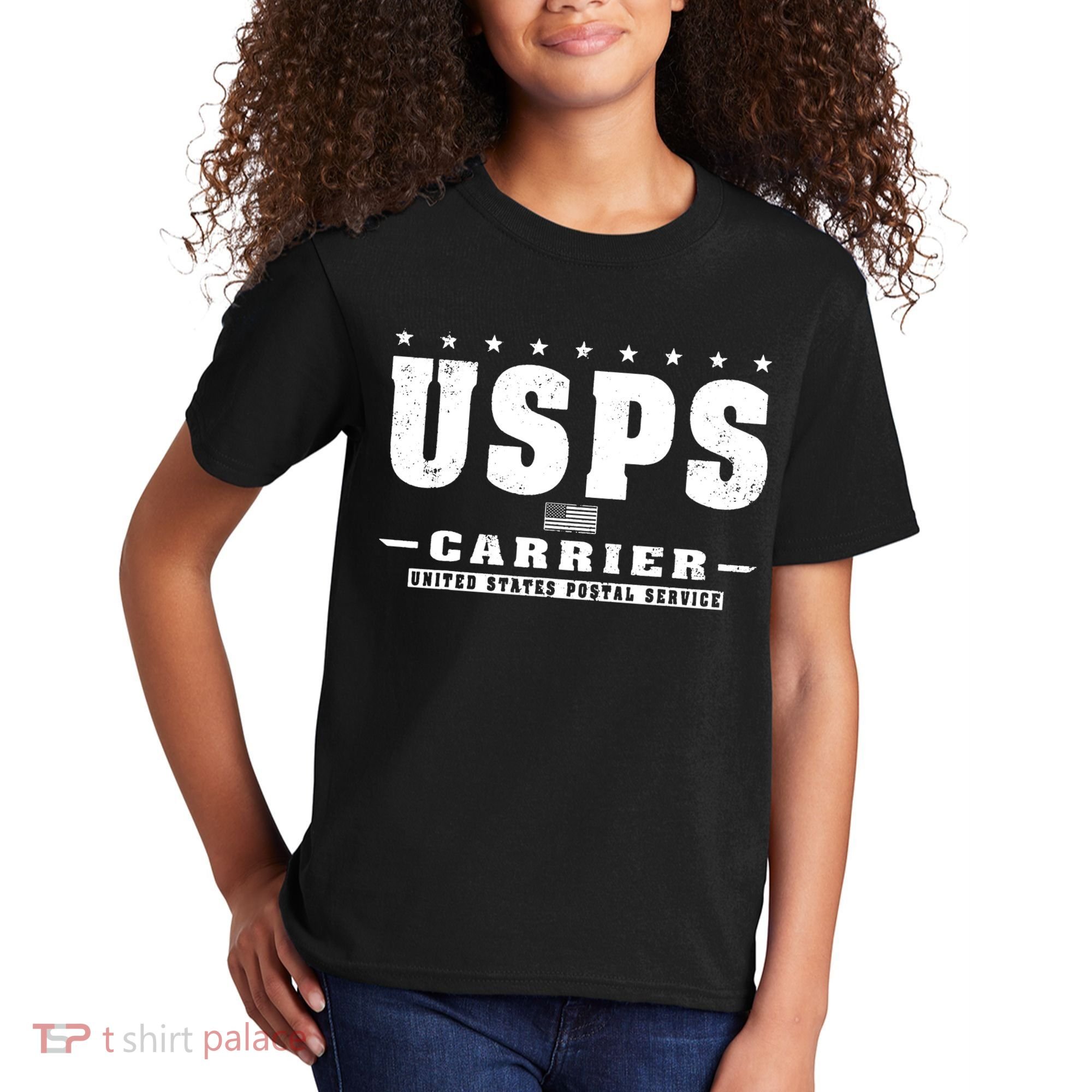 Us Postal Service Carrier Distressed Kids T-Shirt