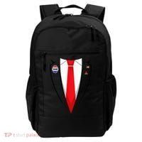 Usa President Trump Suit Halloween 2024 Backpack thumb 0