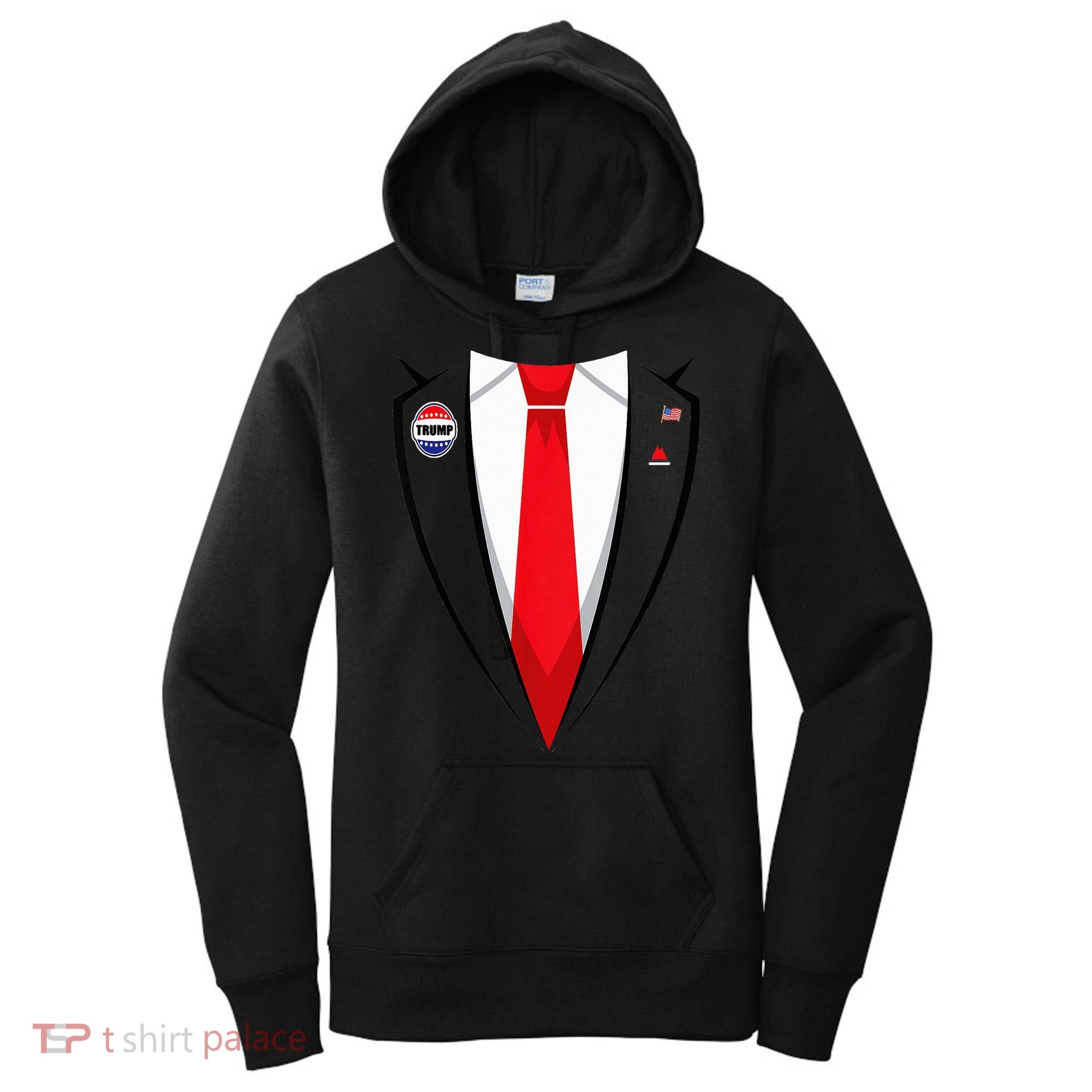Usa President Trump Suit Halloween 2024 Women's Hoodie