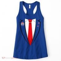 Usa President Trump Suit Halloween 2024 Women's Tank Top thumb 0