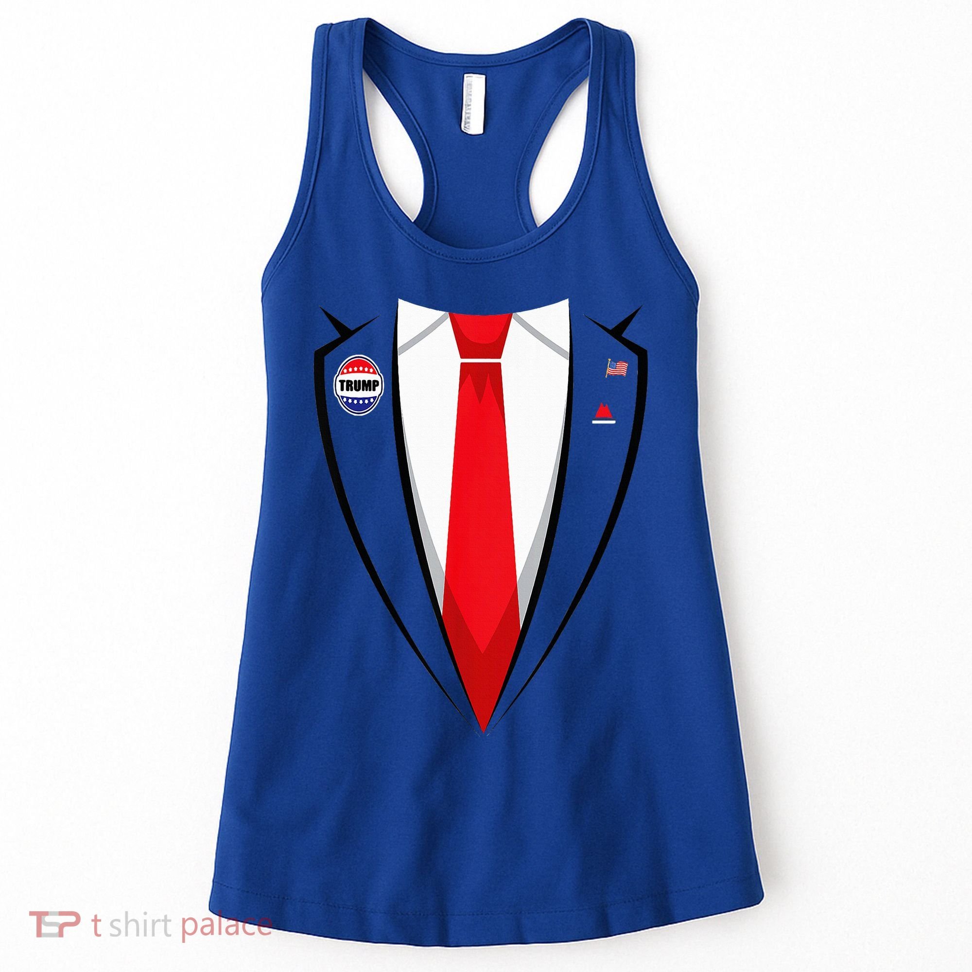 Usa President Trump Suit Halloween 2024 Women's Tank Top