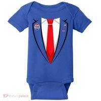 Usa President Trump Suit Halloween 2024 Baby Bodysuit thumb 0