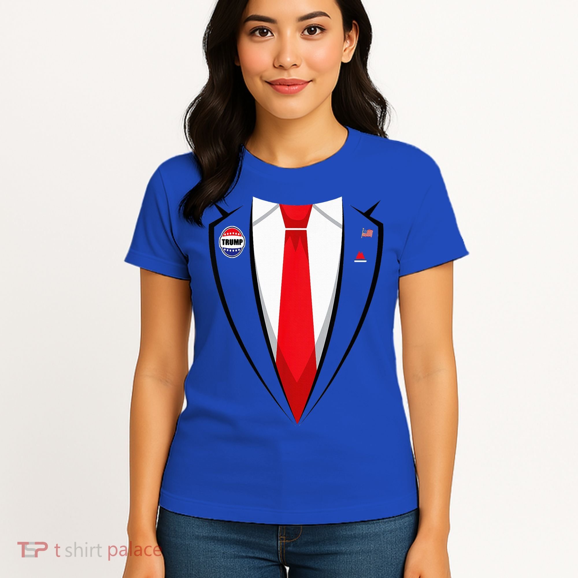 Usa President Trump Suit Halloween 2024 Women's T-Shirt