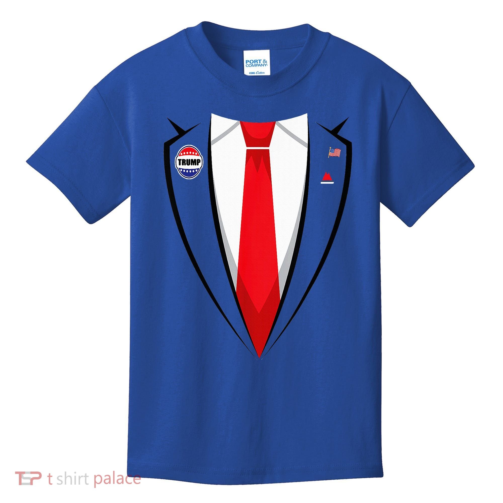Usa President Trump Suit Halloween 2024 Kids T-Shirt