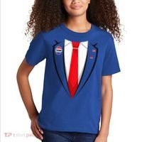 Usa President Trump Suit Halloween 2024 Kids T-Shirt thumb 2